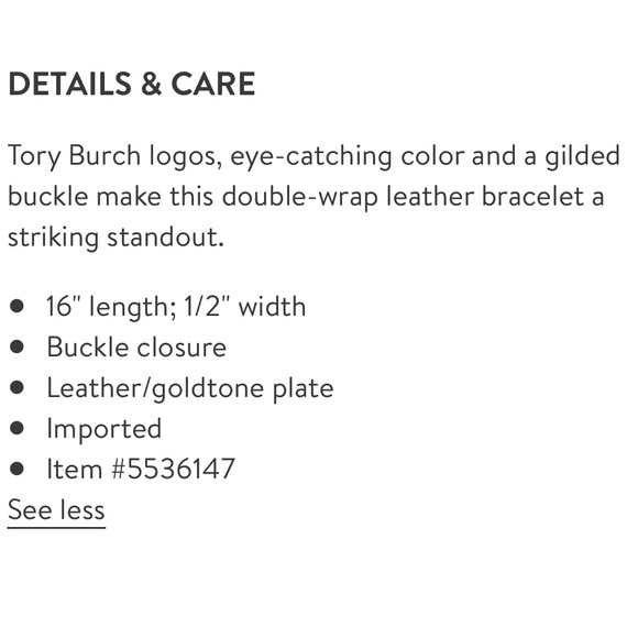 Tory Burch Reversible Leather Wrap Bracelet - Picture 6 of 6